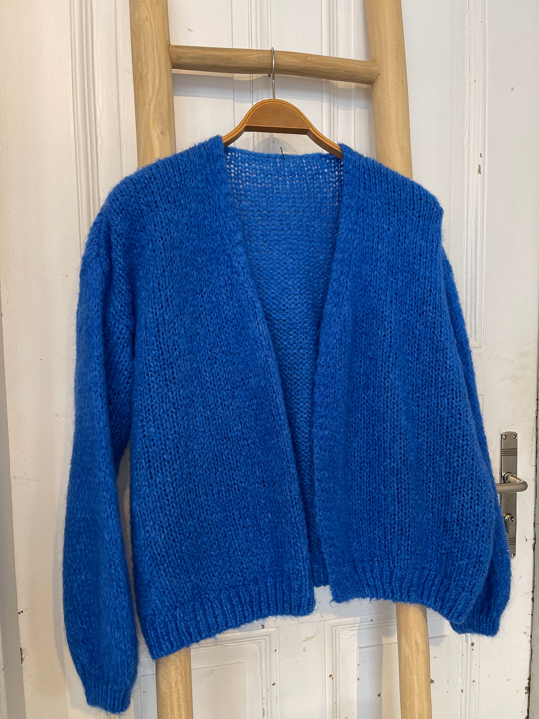 Strickjacke royal blau