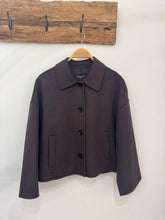 Lade das Bild in den Galerie-Viewer, Wolljacke dunkelbraun
