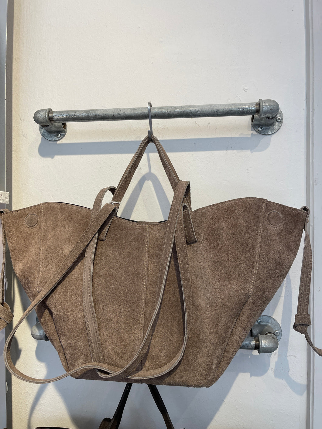 Tasche Wildleder taupe