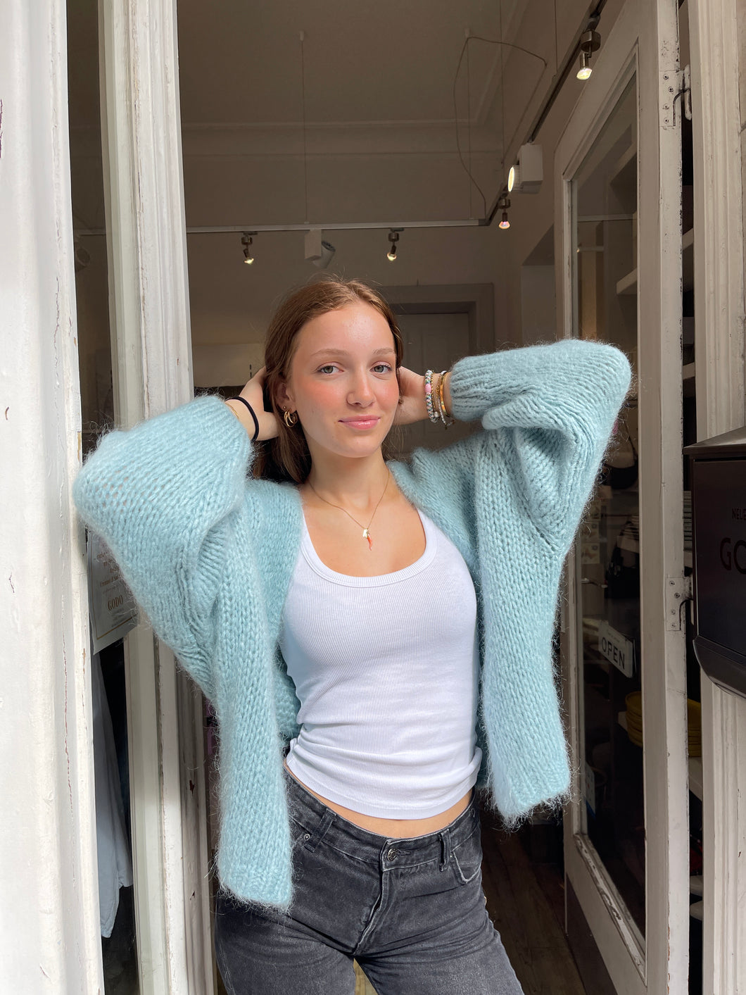 Strickjacke 2.0 Sky