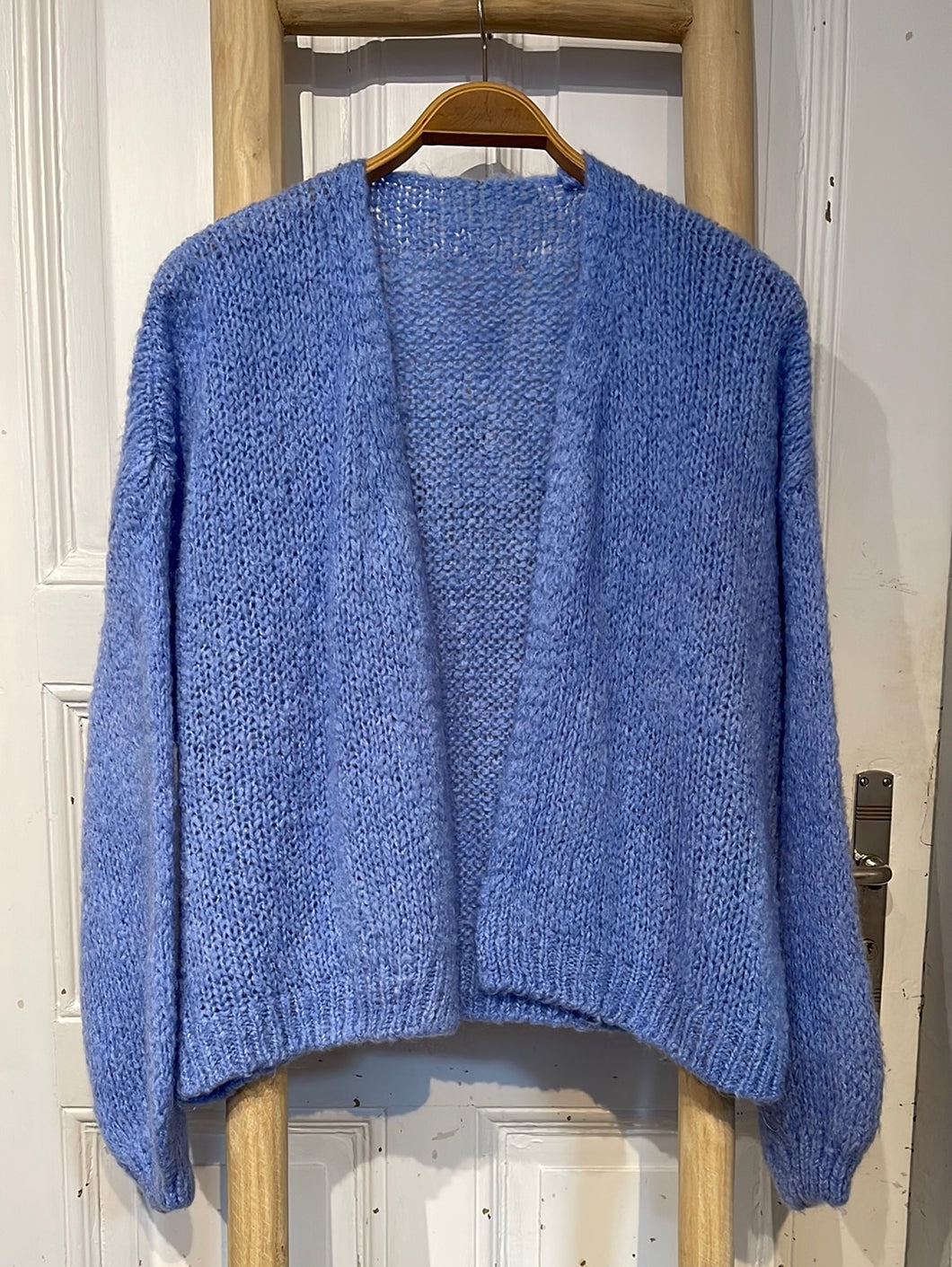 Strickjacke hellblau