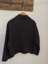 Lade das Bild in den Galerie-Viewer, Wolljacke dunkelbraun
