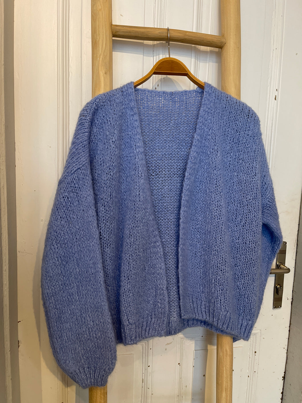 Strickjacke hellblau